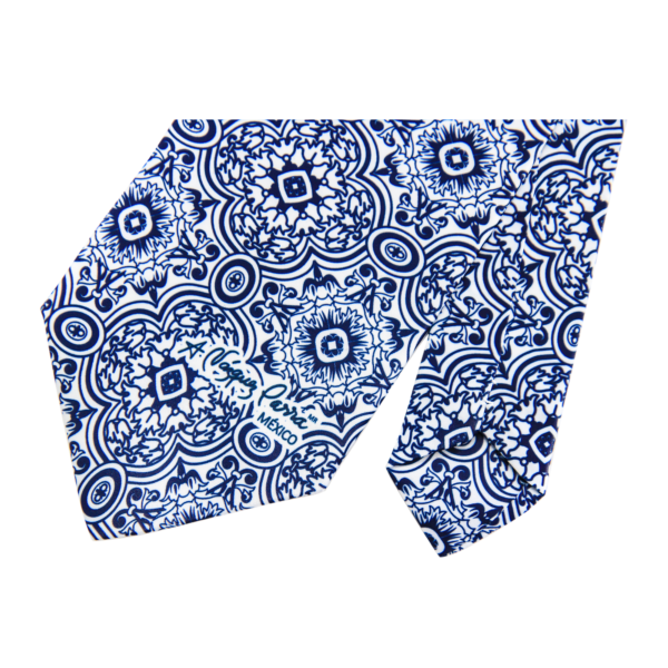 Corbata Talavera Azul Blanca - Image 3