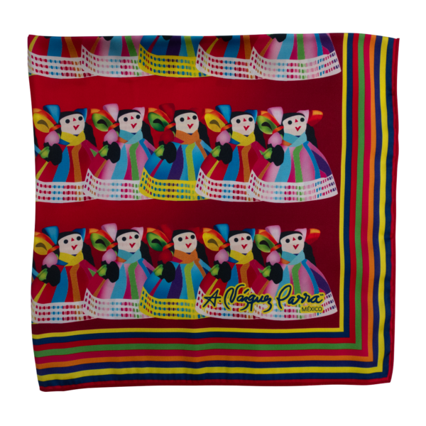 Mascada Muñequita María Roja