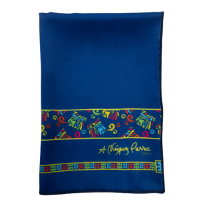 Pañuelo Lenguas Maya Azul