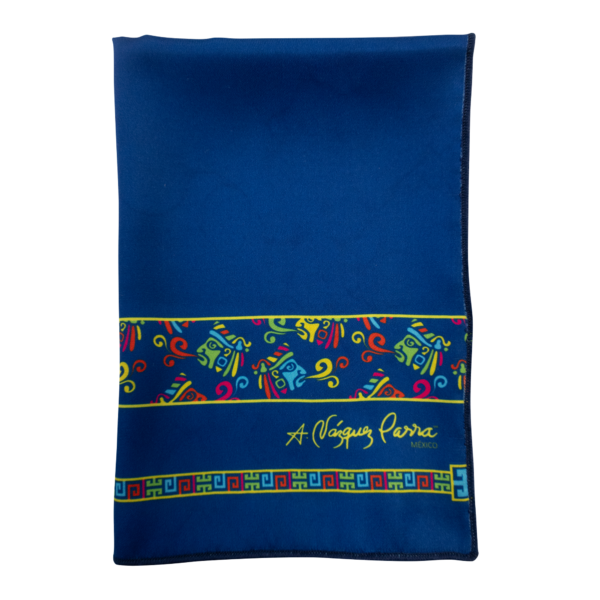 Pañuelo Lenguas Maya Azul