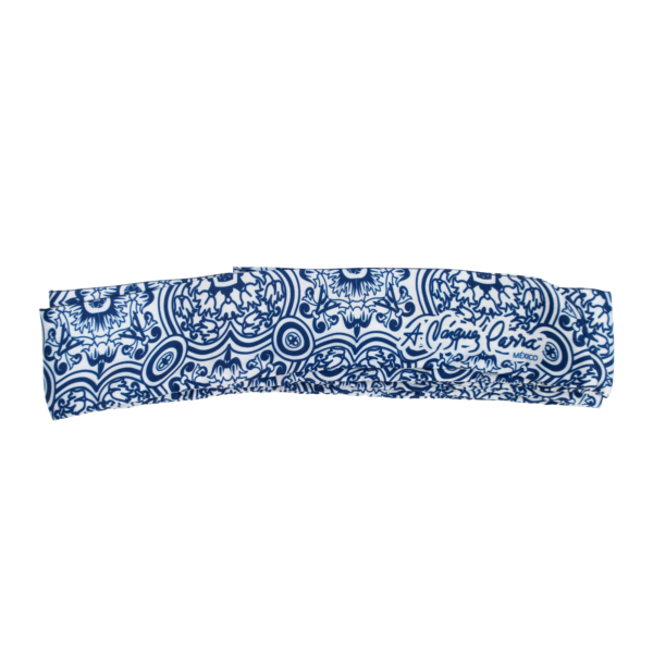 Cintillo Talavera Blanca Azul